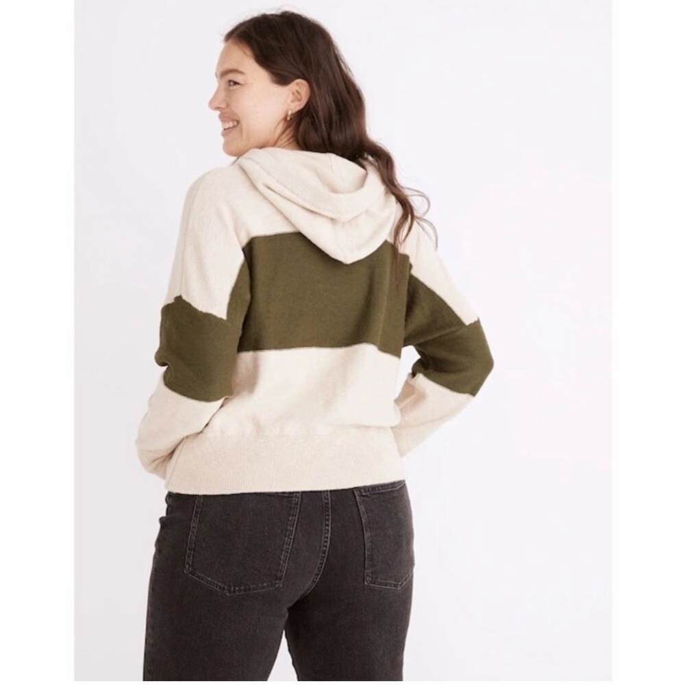 Madewell Clairview Colorblock Hooded Sweater - Picture 2 of 7